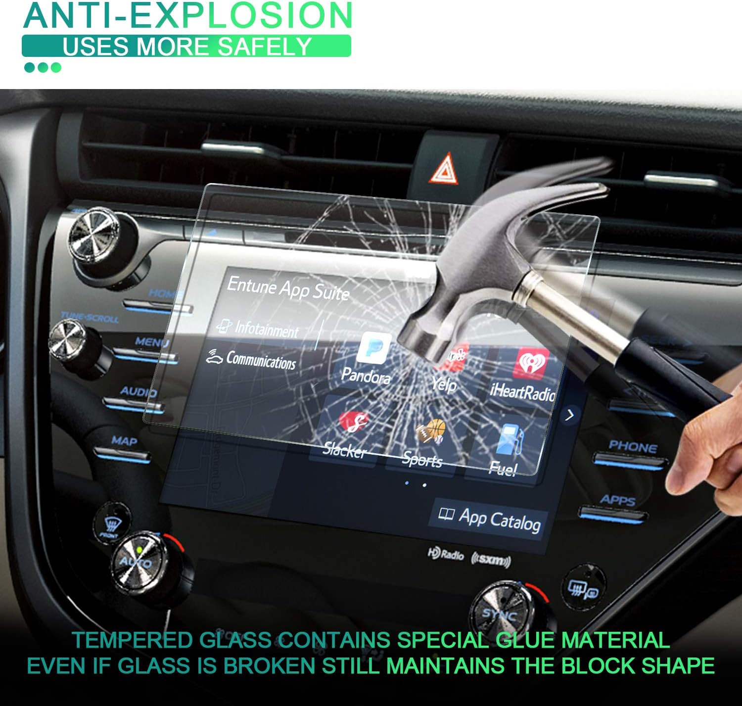 Interior Accessories for Kia Soul Booster 2020 2021 Screen Protector Compatible for Kia Soul EV Navigation Touch Screen Cover (7-Inch)