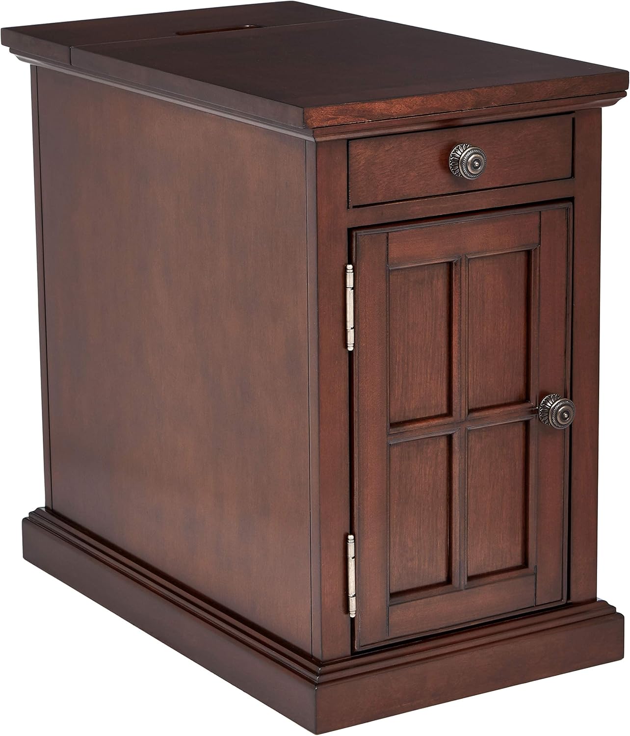 Ball & Cast Accent End Table 23 Inch Height Dark Brown Set of 1