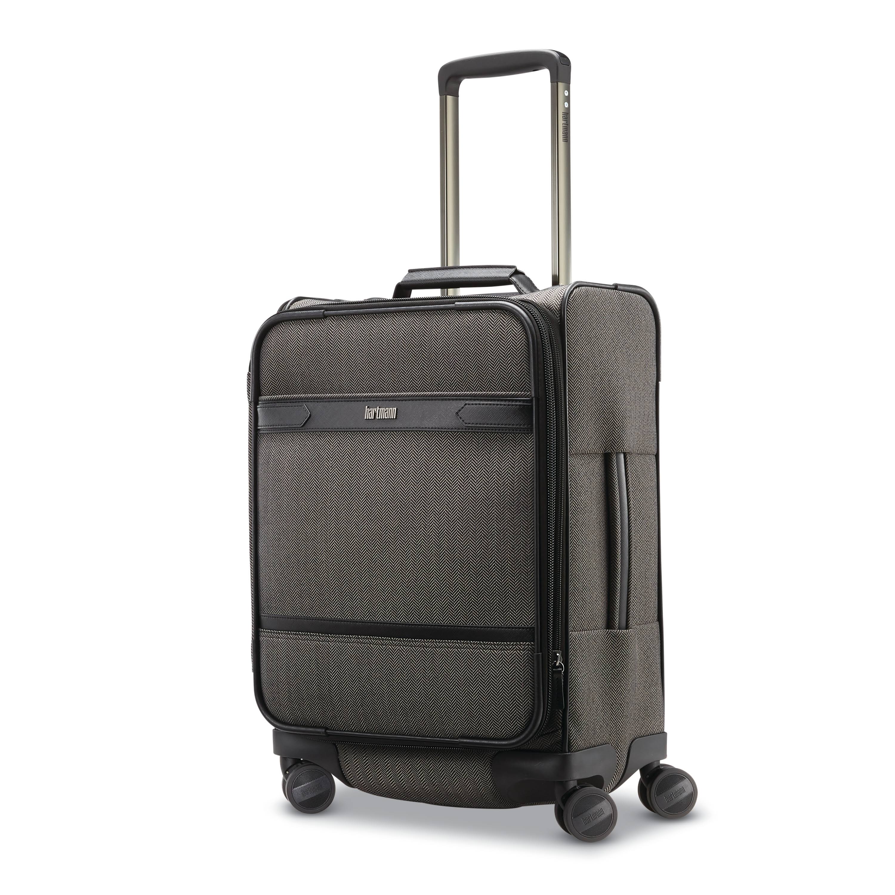 Hartmann Herringbone Deluxe Domestic Carry on Expandable Spinner - Black Herringbone