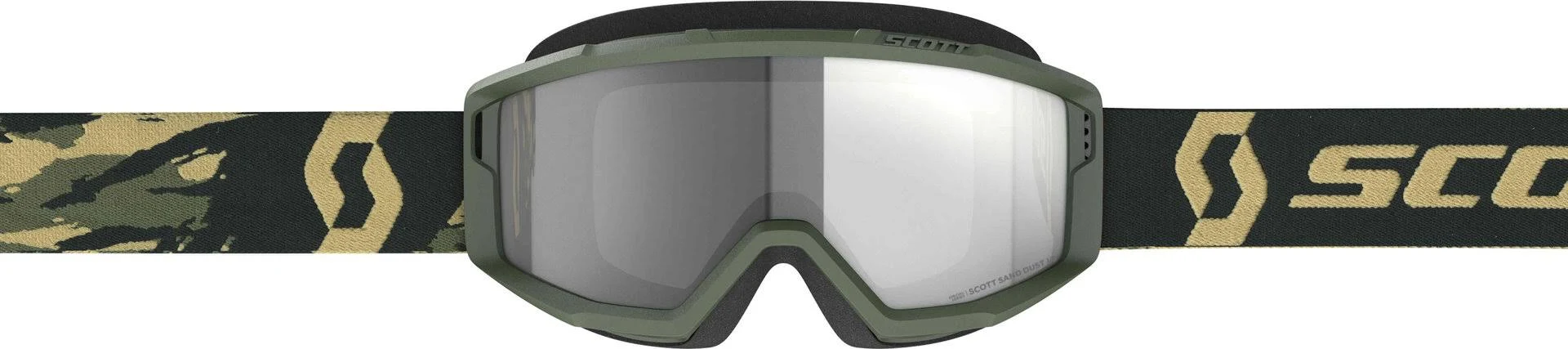 Scott Primal Enduro Camo Kaki Motocross Goggles, Black-Red-Orange