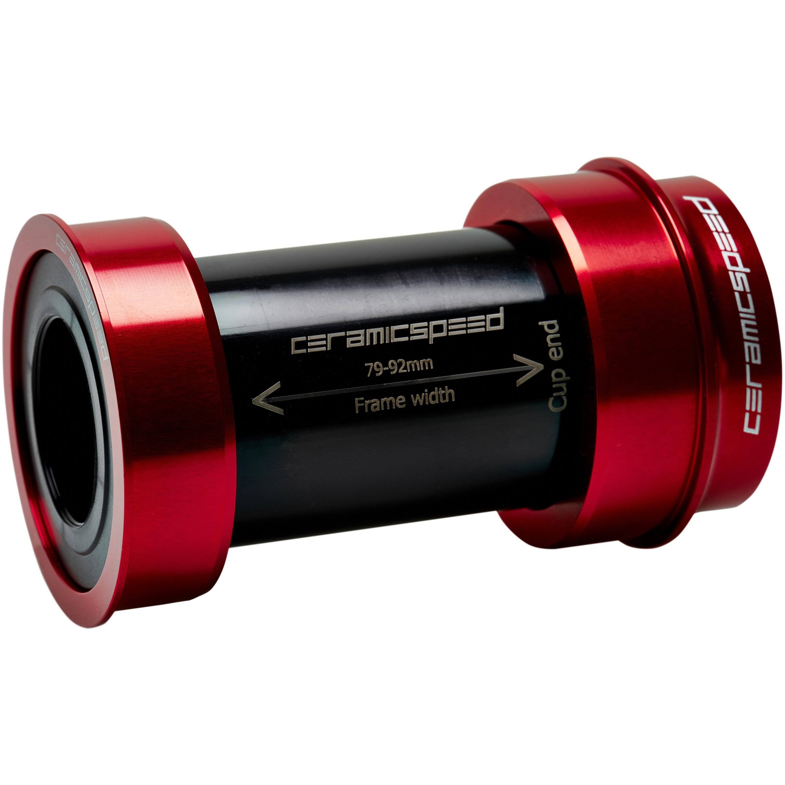 (24 mm, Red) CeramicSpeed BBright Shimano Bottom Bracket