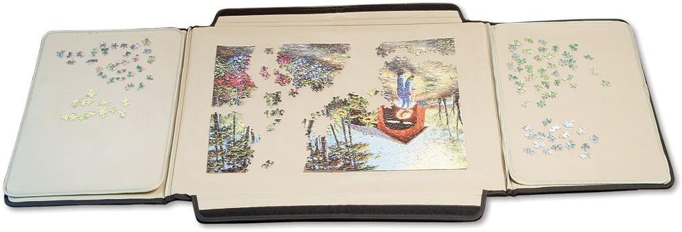 Bits And Pieces - 1000 Piece Puzzle Caddy-Porta-Puzzle Jigsaw Caddy - Puzzle Accessory, Puzzle Table Pack of 2