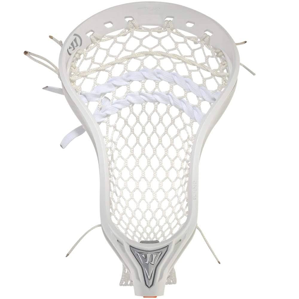 Warrior Burn 2 Strung Lacrosse Head in White