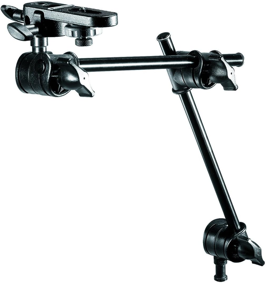 Manfrotto 196B-2 143BKT 2-Section Single Articulated Arm with Camera Bracket (Black) Pack of 2