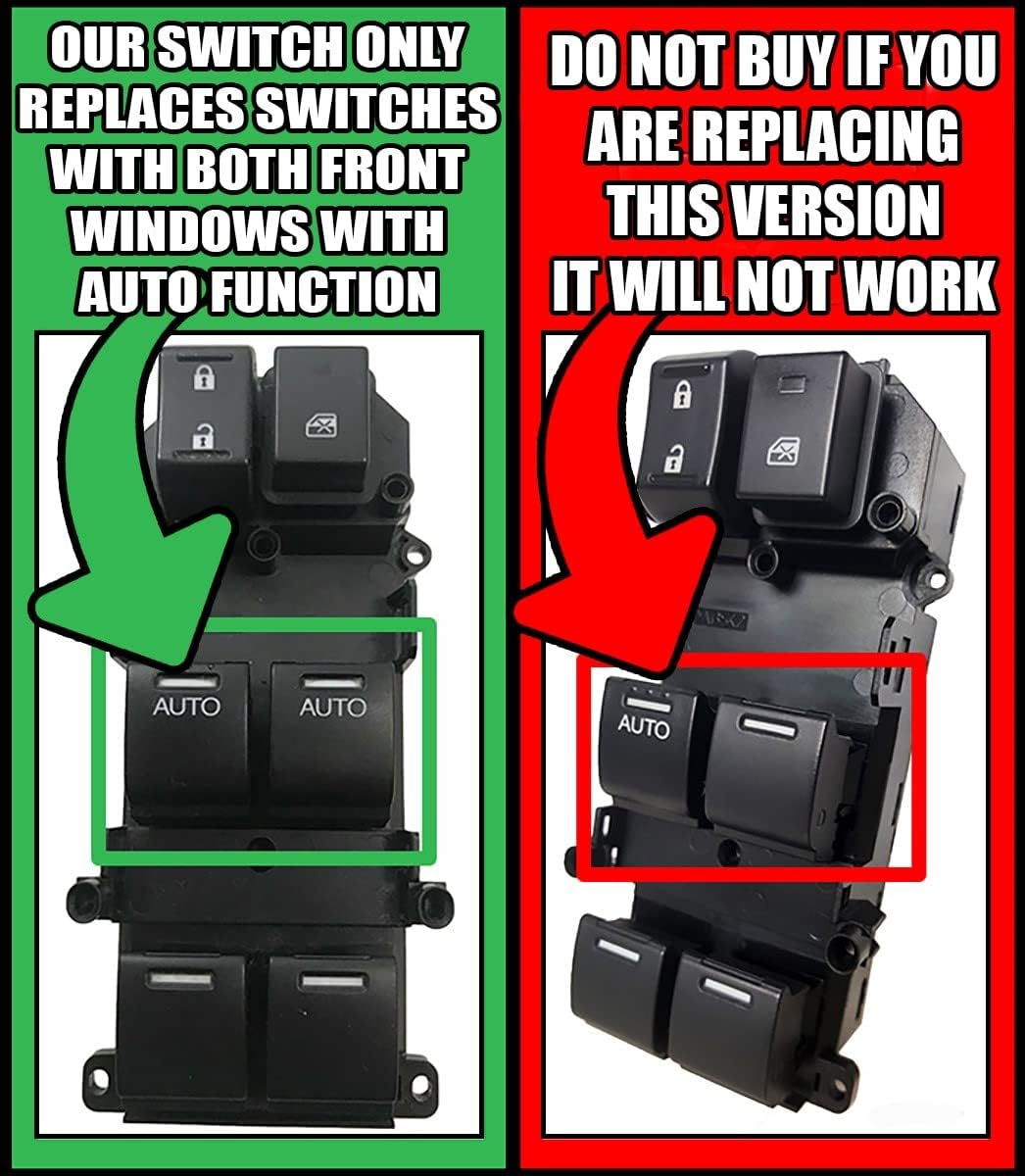 SWITCHDOCTOR Window Master Switch for 2008-2012 Honda Accord EX, EXL, EX-L