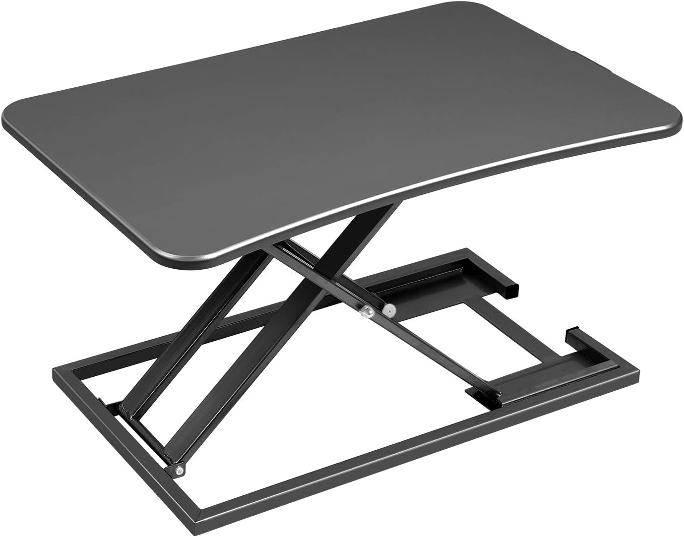 Standing Desk Converter, Ergonomic Height Adjustable Stand Up Desk Riser, Sit to Stand Desk Home Office Computer Workstation, Black Pack of 2