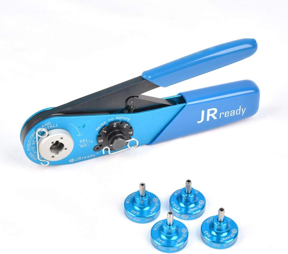 Aviation Contacts Crimp Tool KIT ST1010: YJQ-W1A(AFM8) widely worked for the crimping of wires and contacts in electronic connectors, 20-32AWG