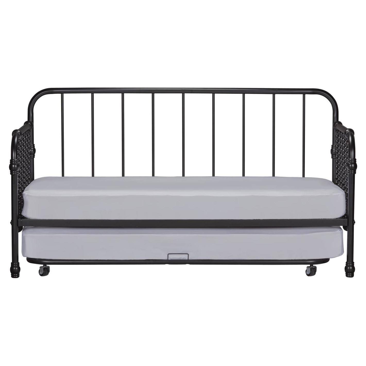 Little Seeds Monarch Hill Wren Metal Daybed with Trundle Twin - Black