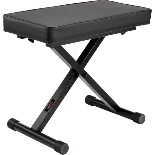 Auray PBL-24 X-Style Piano Bench Keyboard Benches, Color Black PBL-24