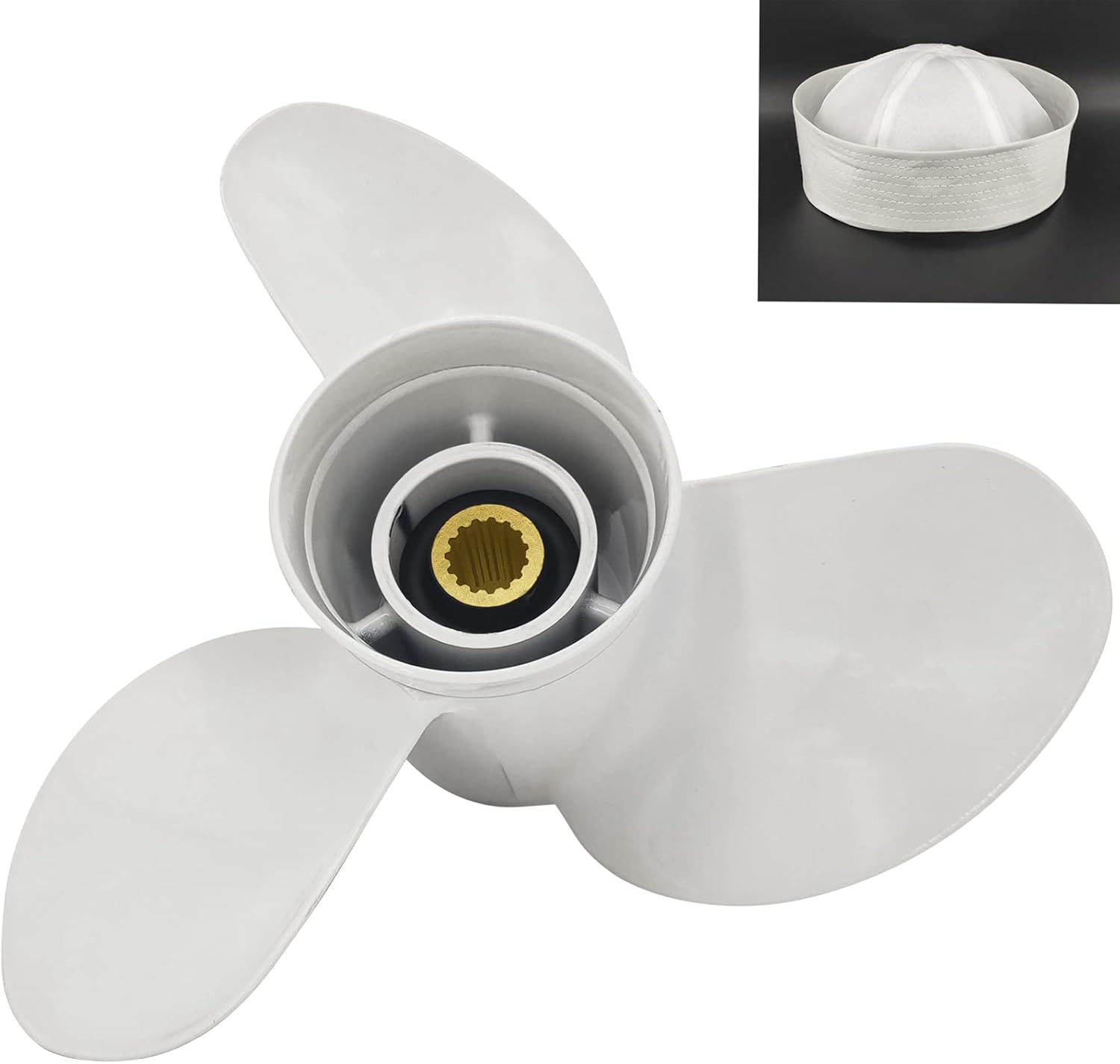 13x19-K Boat Motor Aluminum Propeller - Compatible with Yamaha Outboard Engines 50HP 60HP 70HP 75HP 80HP 85HP 90P 100HP 115HP 130HP 140HP - Replaces 6E54594100EL - 15 Spline Tooth - Outboard Propeller