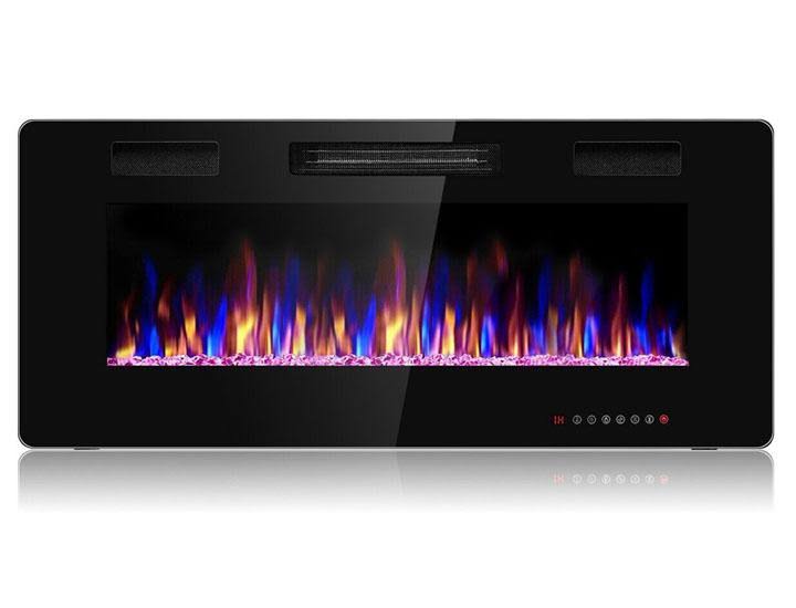 42x22 Recessed Ultra Thin Wall Mounted Electric Fireplace