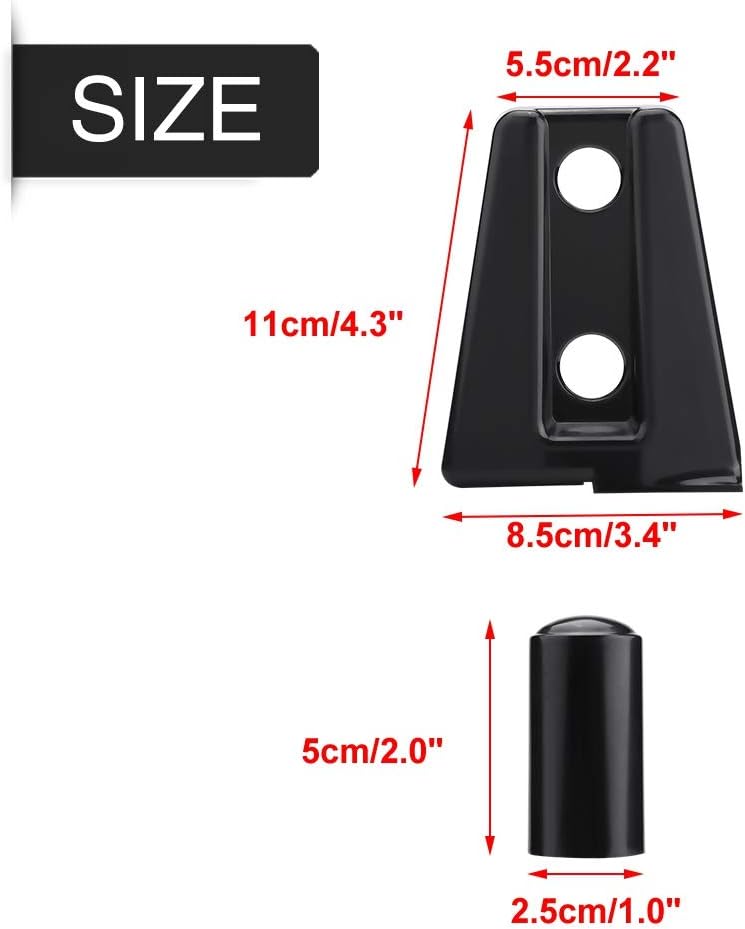 Jk Hinge Cover - Door Hinges | 8pcs Black Car Door Hinge Cover Trim Protector for Jeep Wrangler JK Unlimited 4-Door 2007-2018 for Jeep Jk Door Hinges