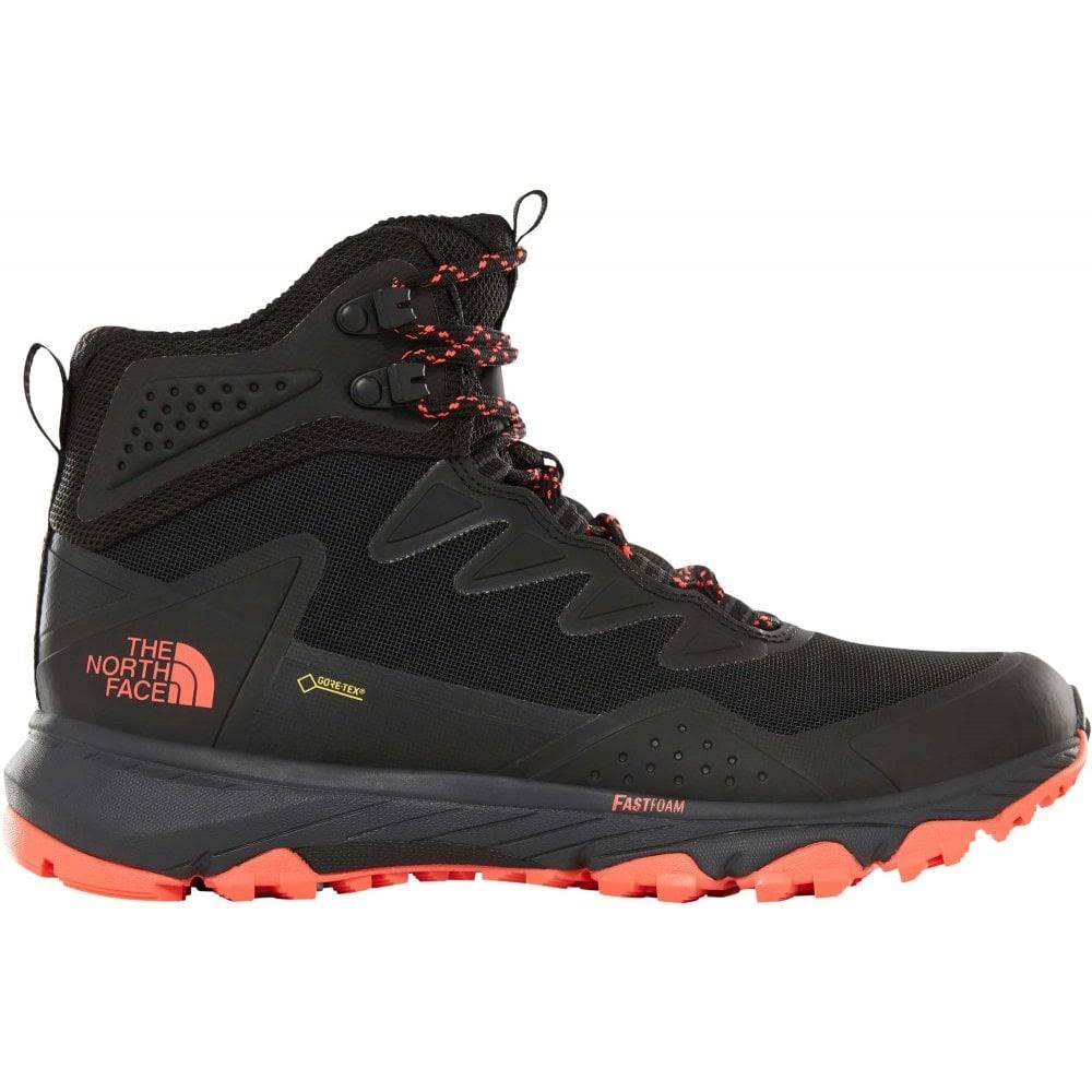 The North Face Ultra Fastpack Iii Mid Gtx W Tnf Black/fiery Coral