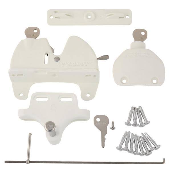 Veranda White Lokk Latch with External Access Kit 125953