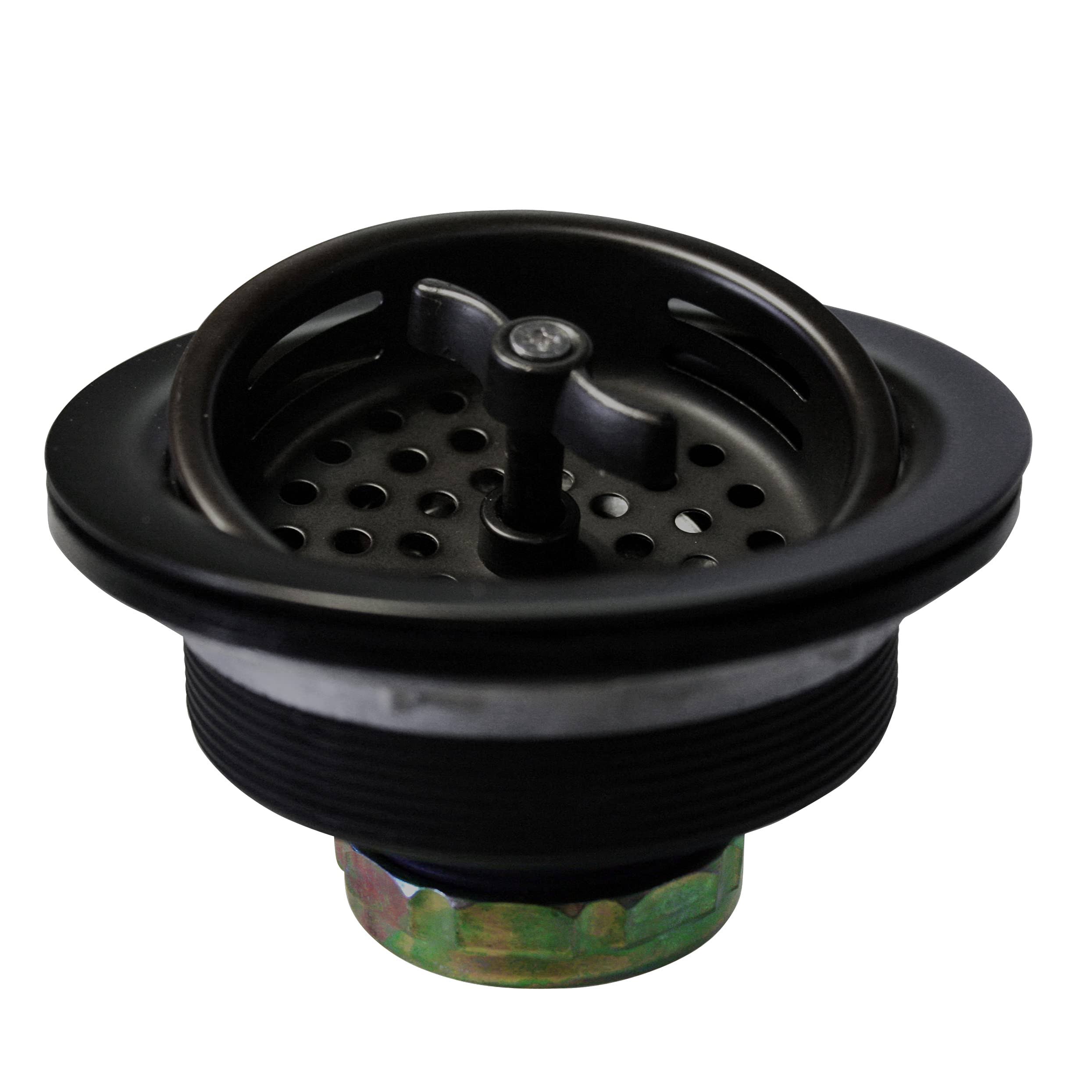 Westbrass Wing Nut Style Large Kitchen Basket STRAINER | Black | D213-62