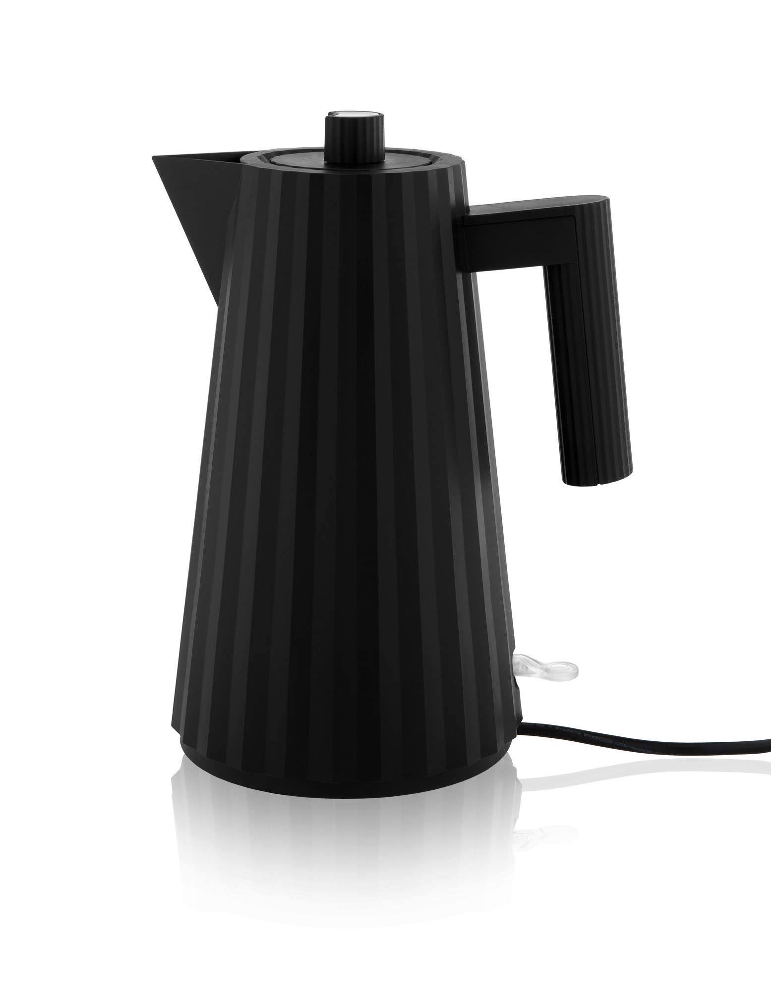 Black Plisse Electric Kettle Alessi