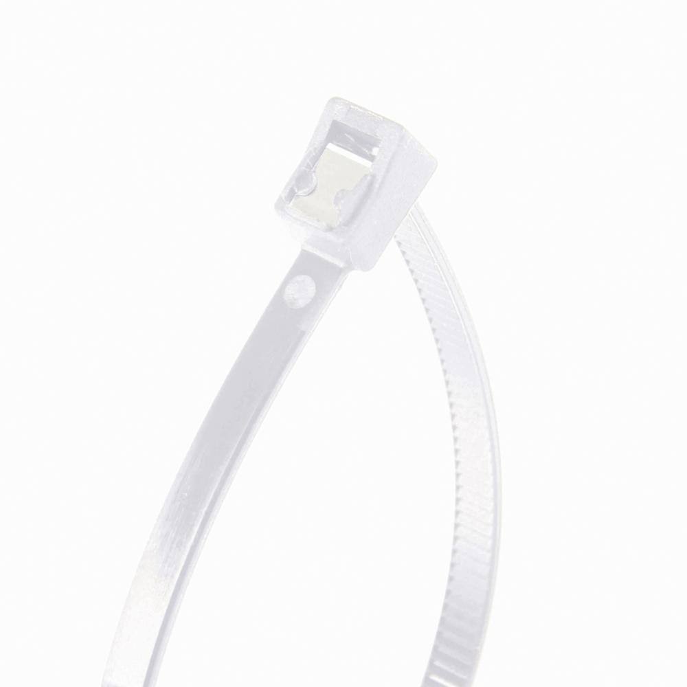 Gardner Bender 11 in. Cable Tie Self Cutting 50 lb. (50-Pack) Case of 10, White 46-311sc