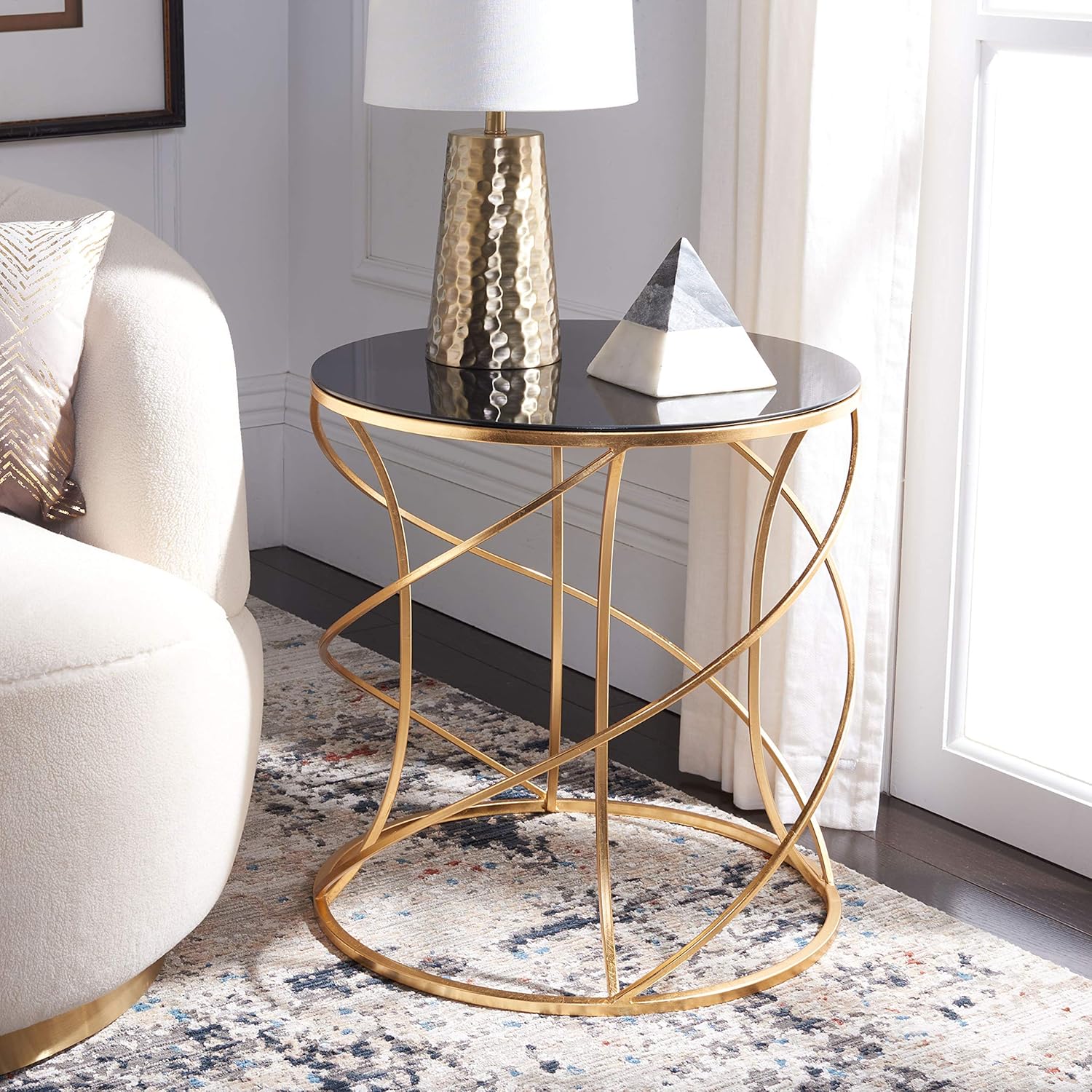 Safavieh Home Collection Cagney Gold Accent Table