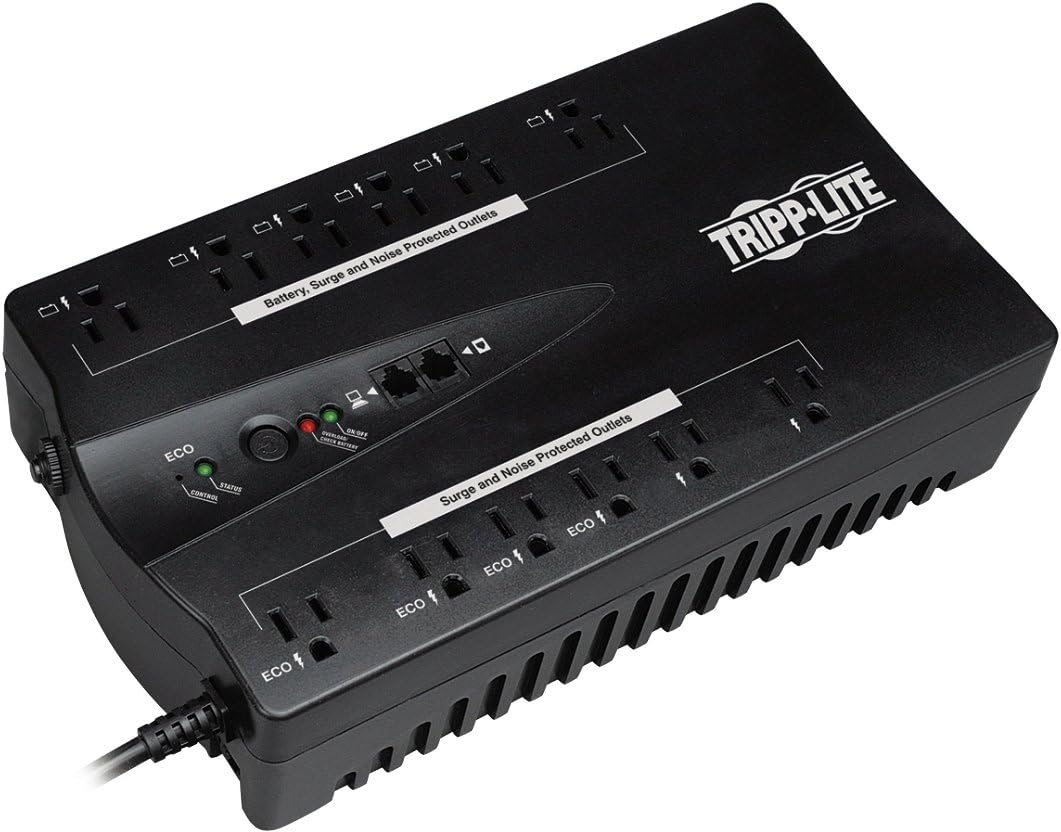 TRIPPLITE ECO900UPSM Tripp Lite ECO900UPSM 900VA 480W UPS Eco Green Battery Back Up 120V