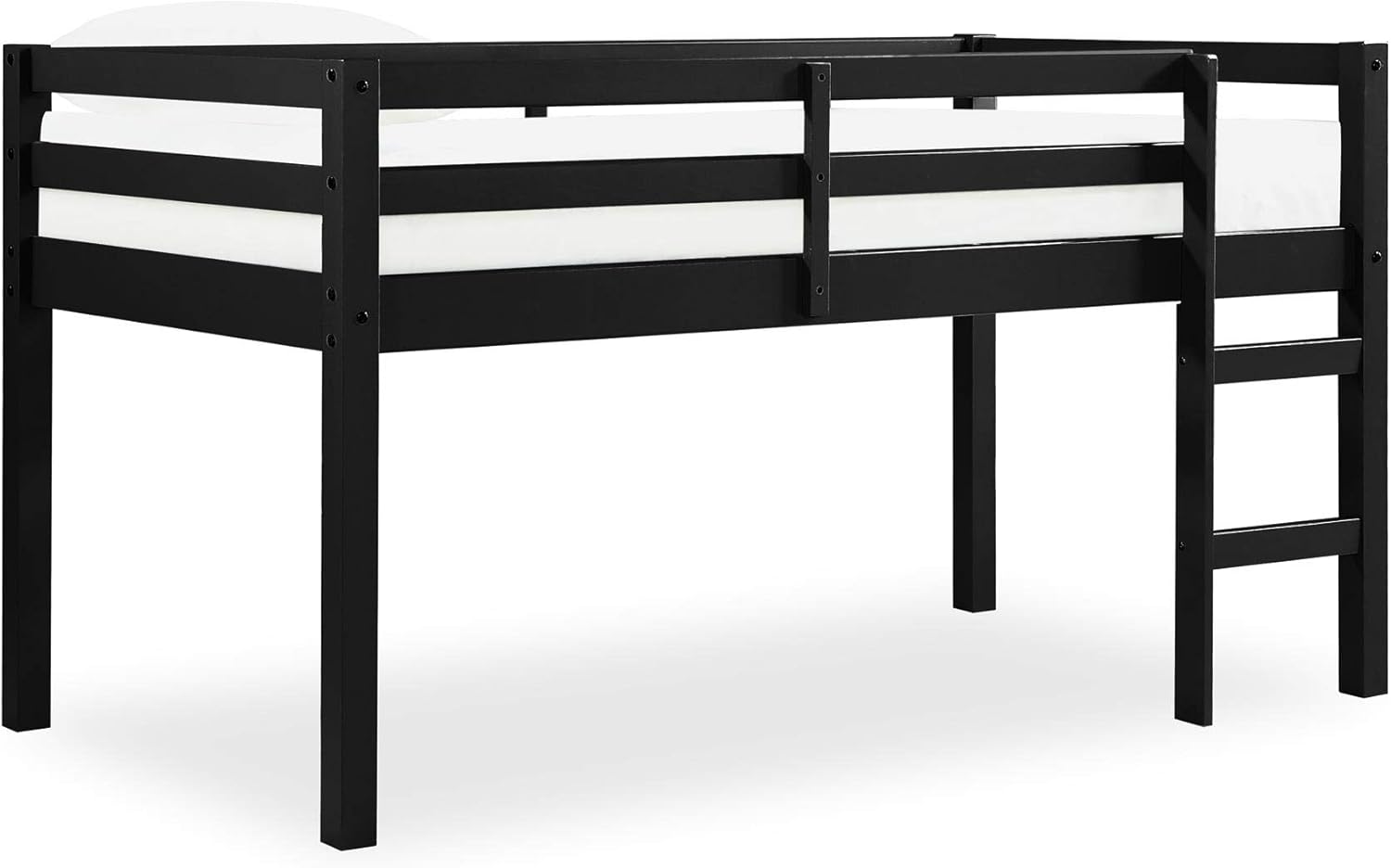 Dorel Living Milton Junior Twin Loft Bed, Black