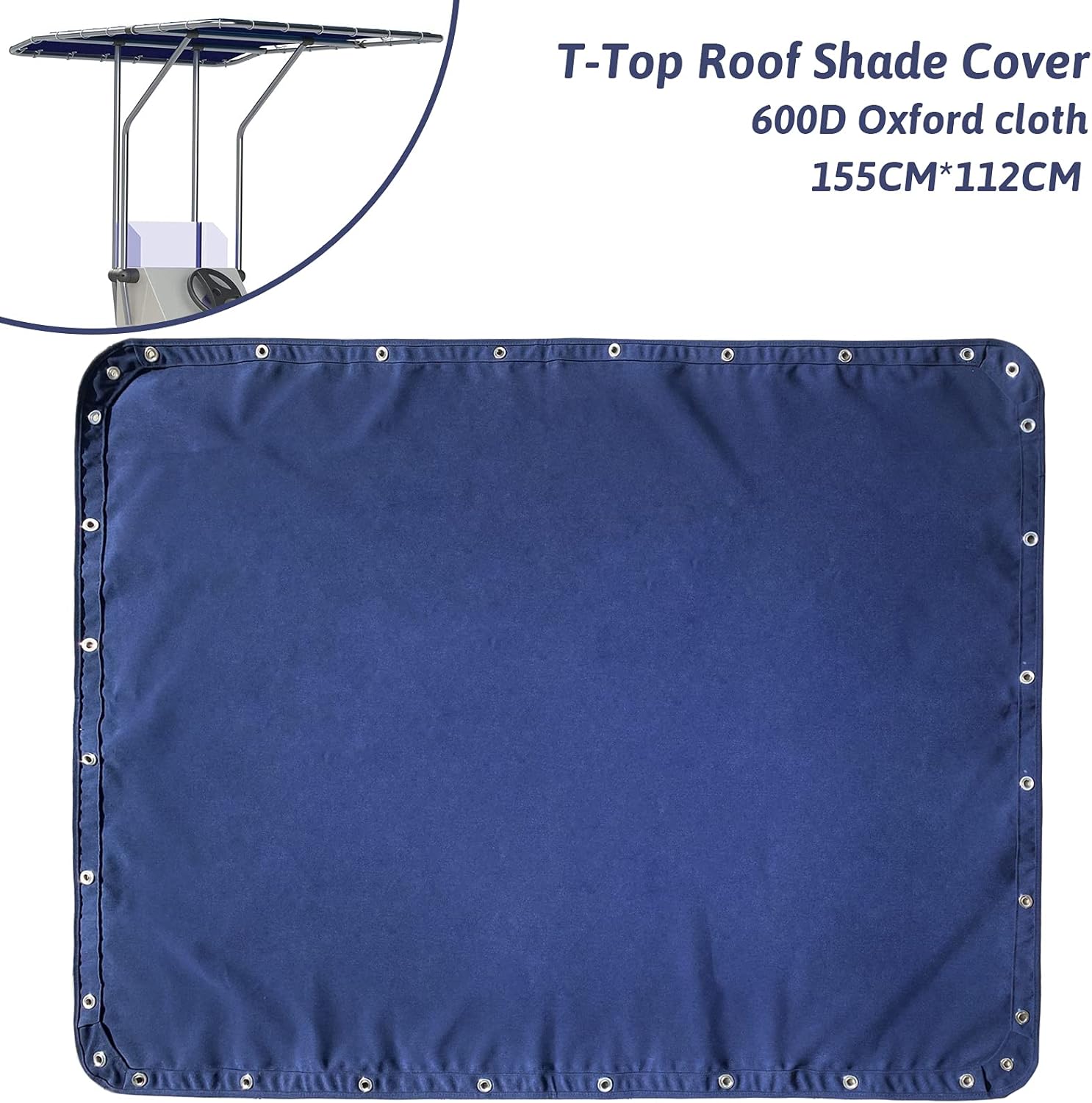 TeBaisea Boat T-Top Shade Cover Boat Center Console Shade T Top for Center Console Boat 61