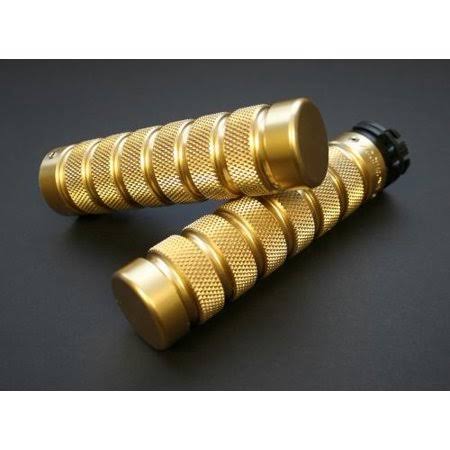 Accutronix Custom Grips Brass Knurled/Notched GR100-KN5, Gold