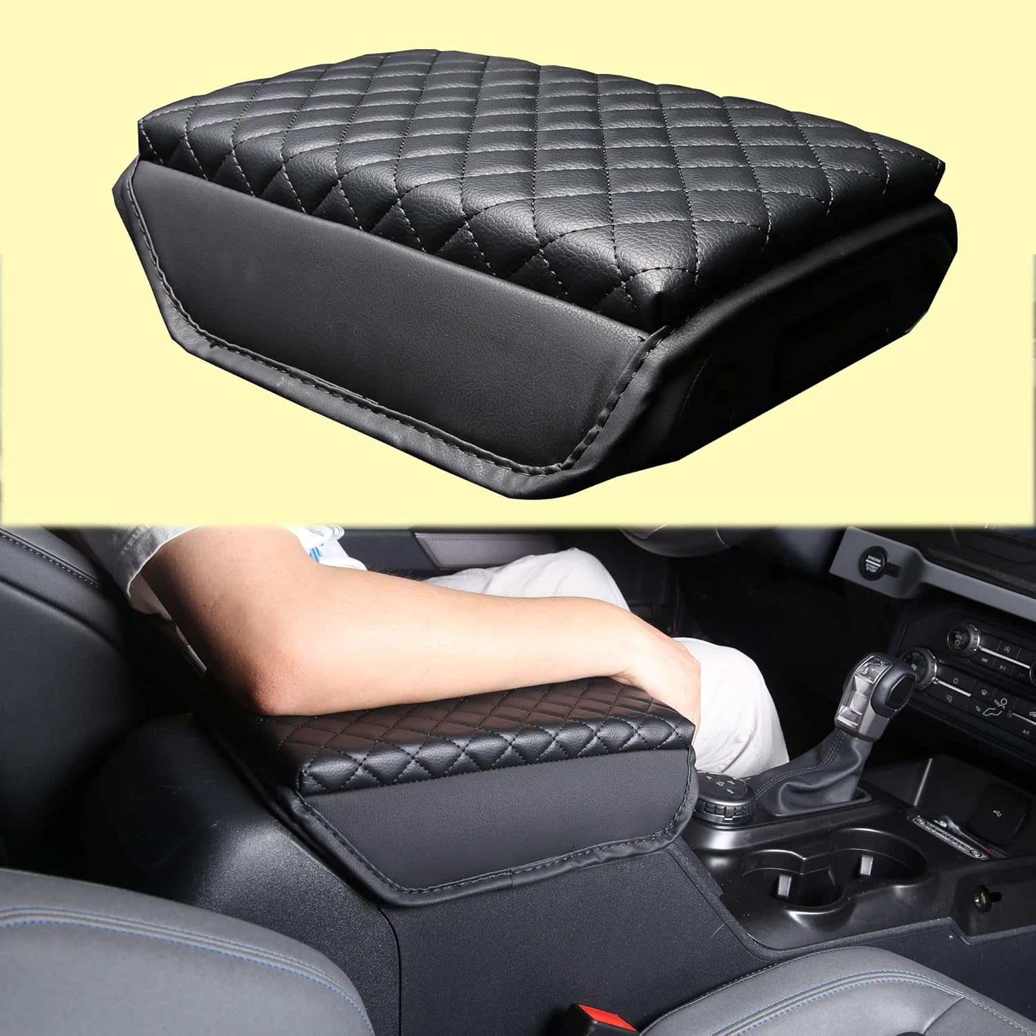 Master Show Bronco Accessories Console Cover Armrest Cover Compatible with Ford Bronco 2-Door 4 -Door 2021 2022