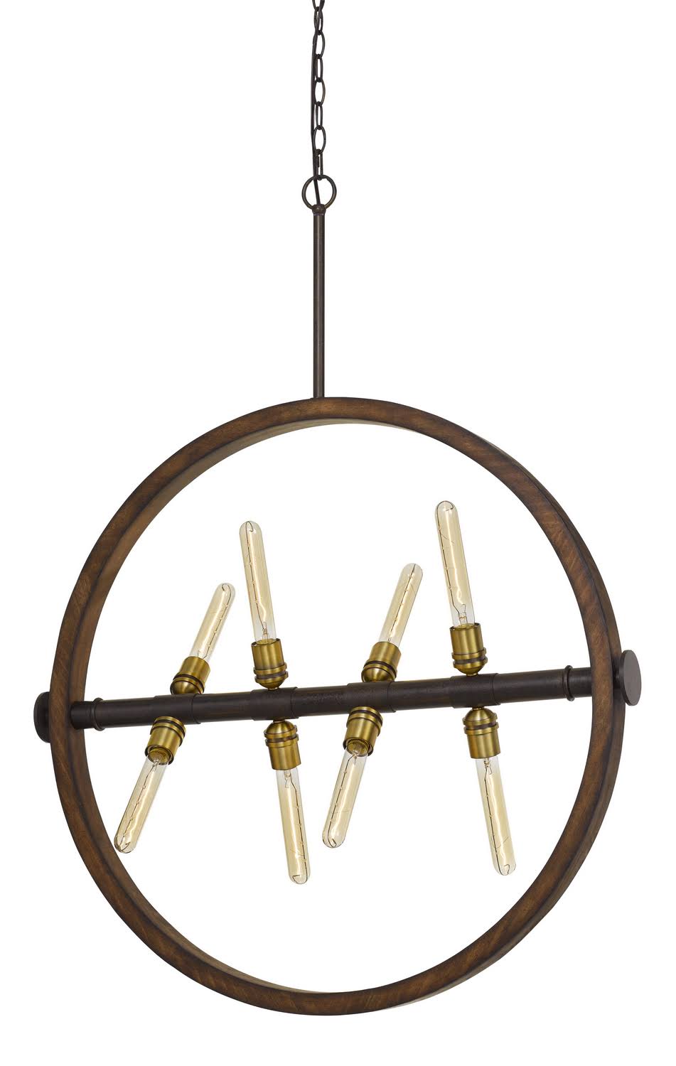 Cal Lighting u0026 Accessories Fx-3692-8 Teramo Chandelier Oak and Iron