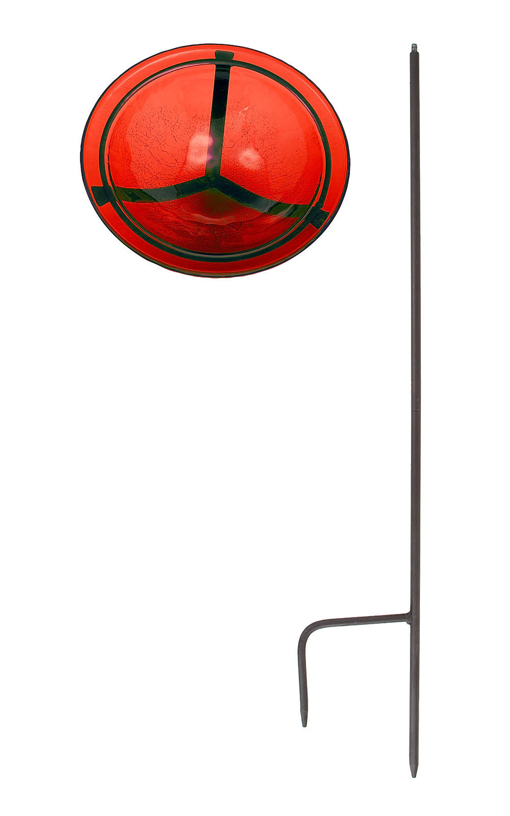 Achla Designs Red Crackle Bowl with Stand