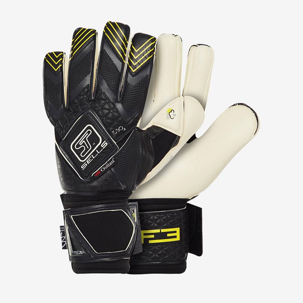 Sells F3 Elite Climate D3O Goalkeeper Gloves Black 9