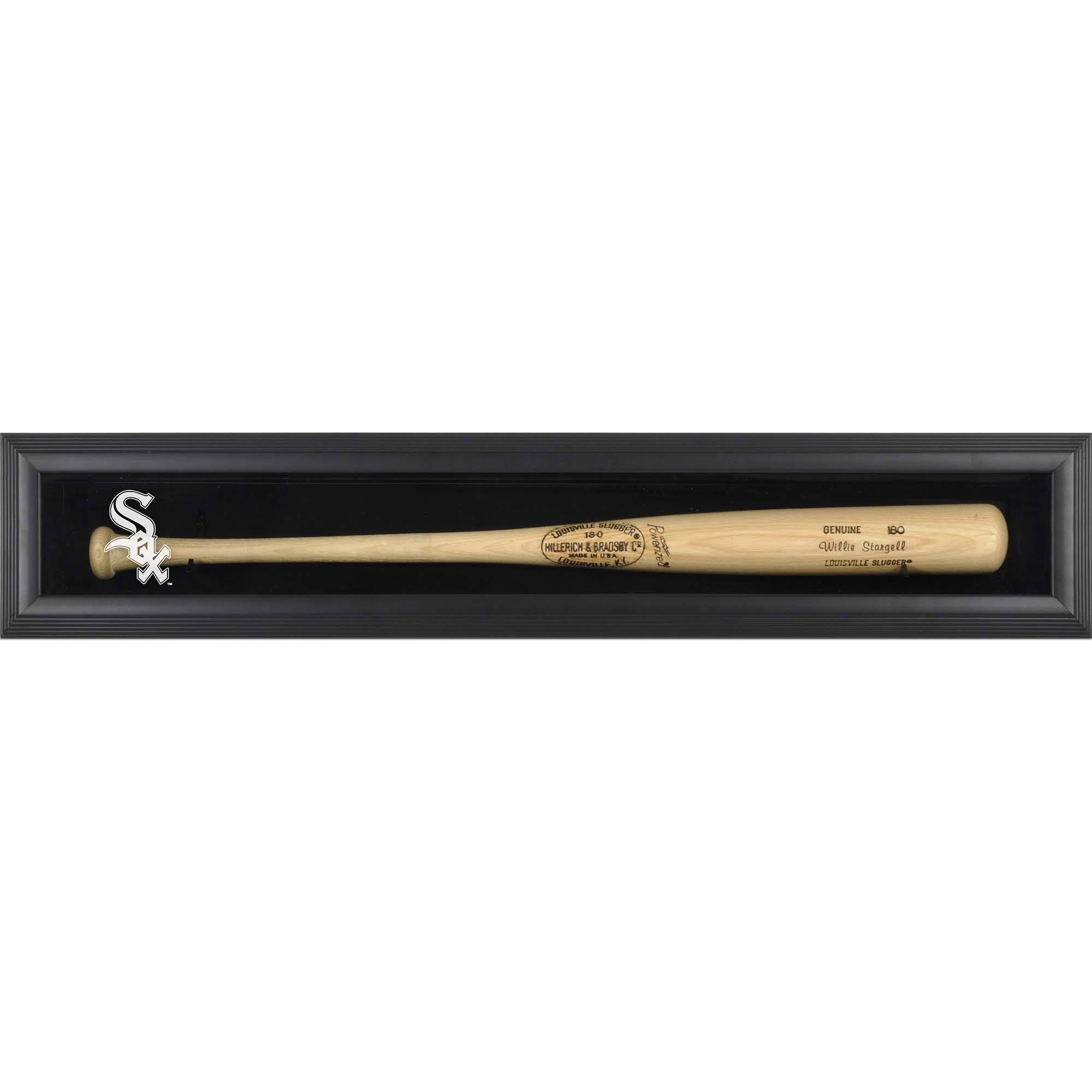 Chicago White Sox Logo Black Framed Single Bat Display Case