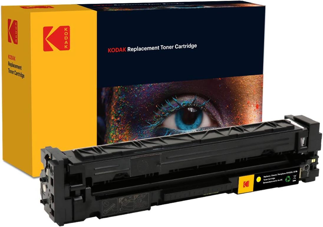 Kodak Toner Cartridge HP 201A Yellow (CF402A) Pack of 2