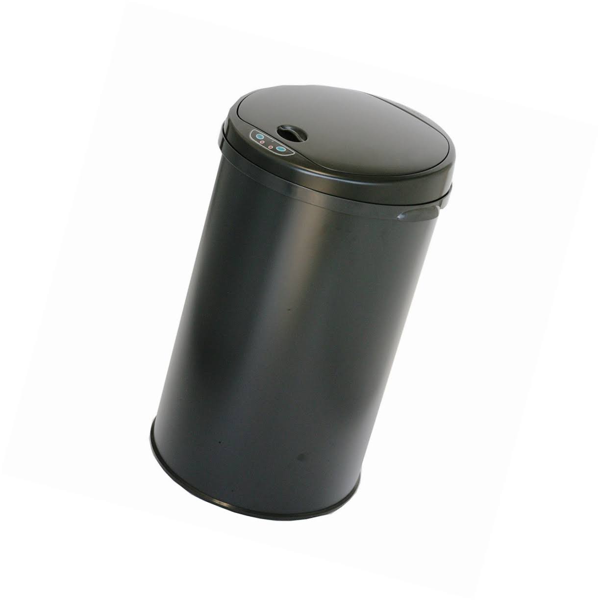 iTouchless Deodorizer Round Sensor 8 gal. Trash Can, Black