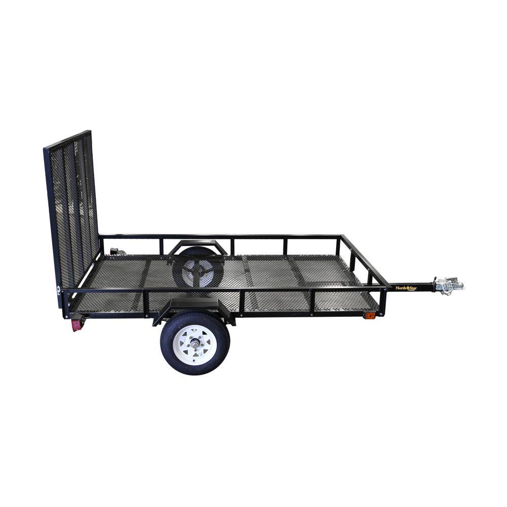 Northstar Trailers 5ft x 8ft Allstar Utility Trailer with Rear Loading Ramp 1635Lb Load Capacity