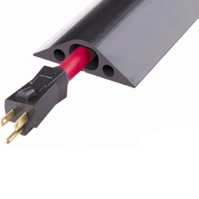 Checkers RFD4-10 Cable Protector,1 Channel,Black,10 ft. L