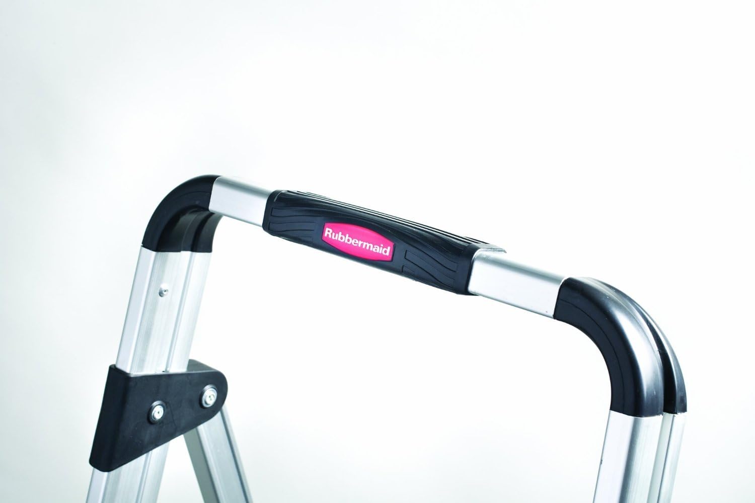 Rubbermaid RM-AUL3G 3-Step Ultra-Light Aluminum Stool with Plastic Top Step, 225 lb Capacity, Silver Finish Pack of 2