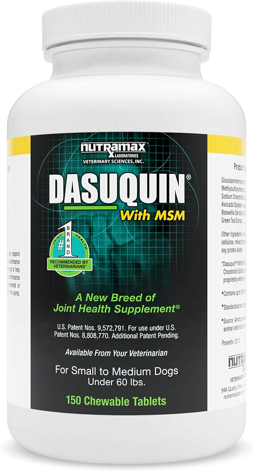 Nutramax Dasuquin with MSM Chewables, Small/Medium Dog, 150 Count Pack of 2