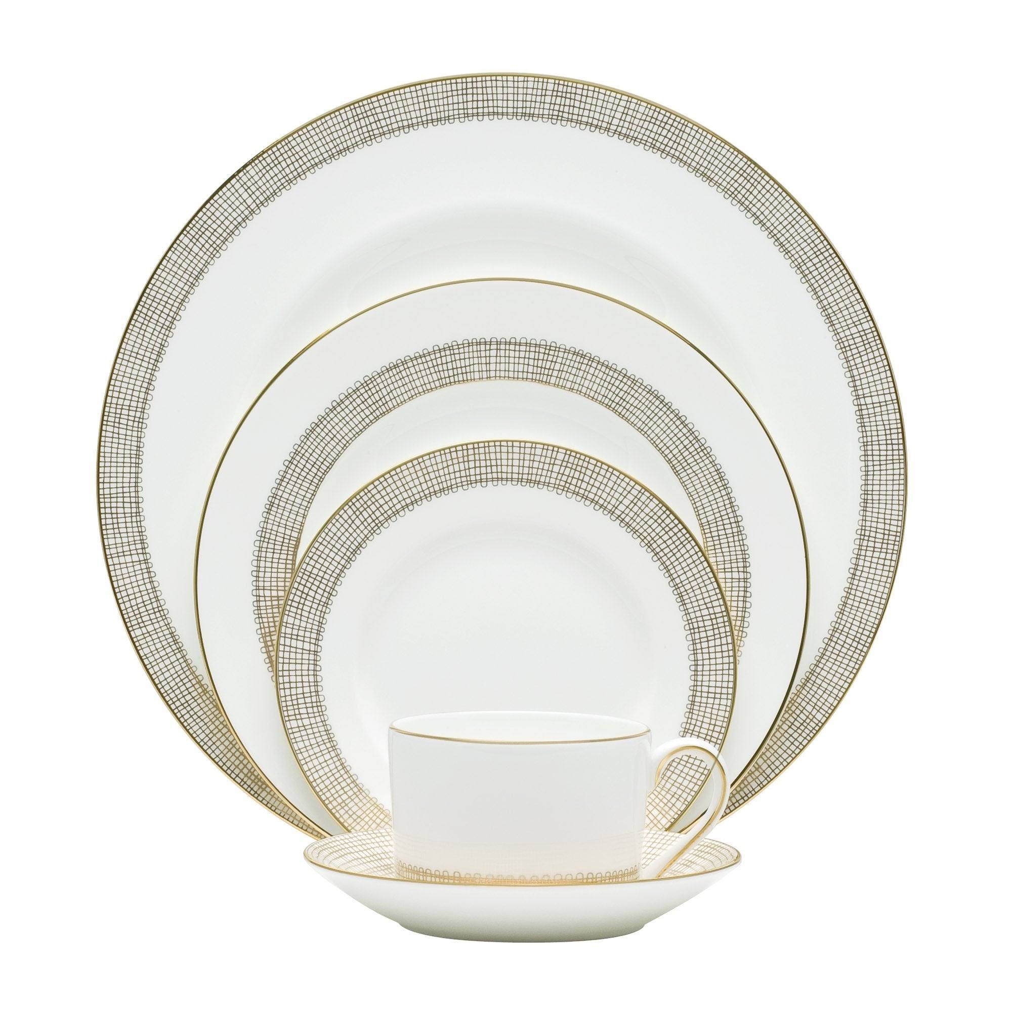 Vera Wang Gilded Weave 5 Piece Place Setting