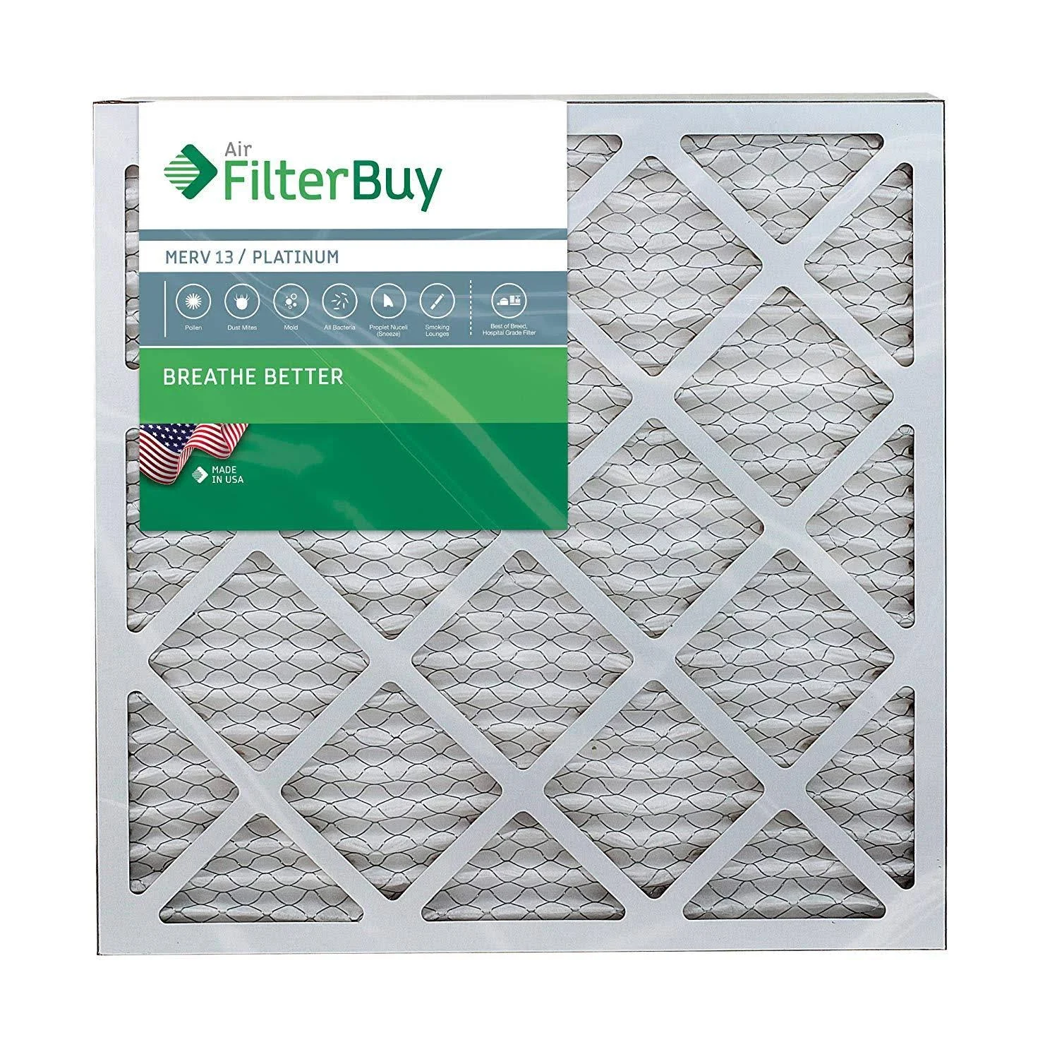 Filterbuy 20x20x1 MERV 13 Pleated AC Furnace Air Filter, Pack of 4 Filters, ?