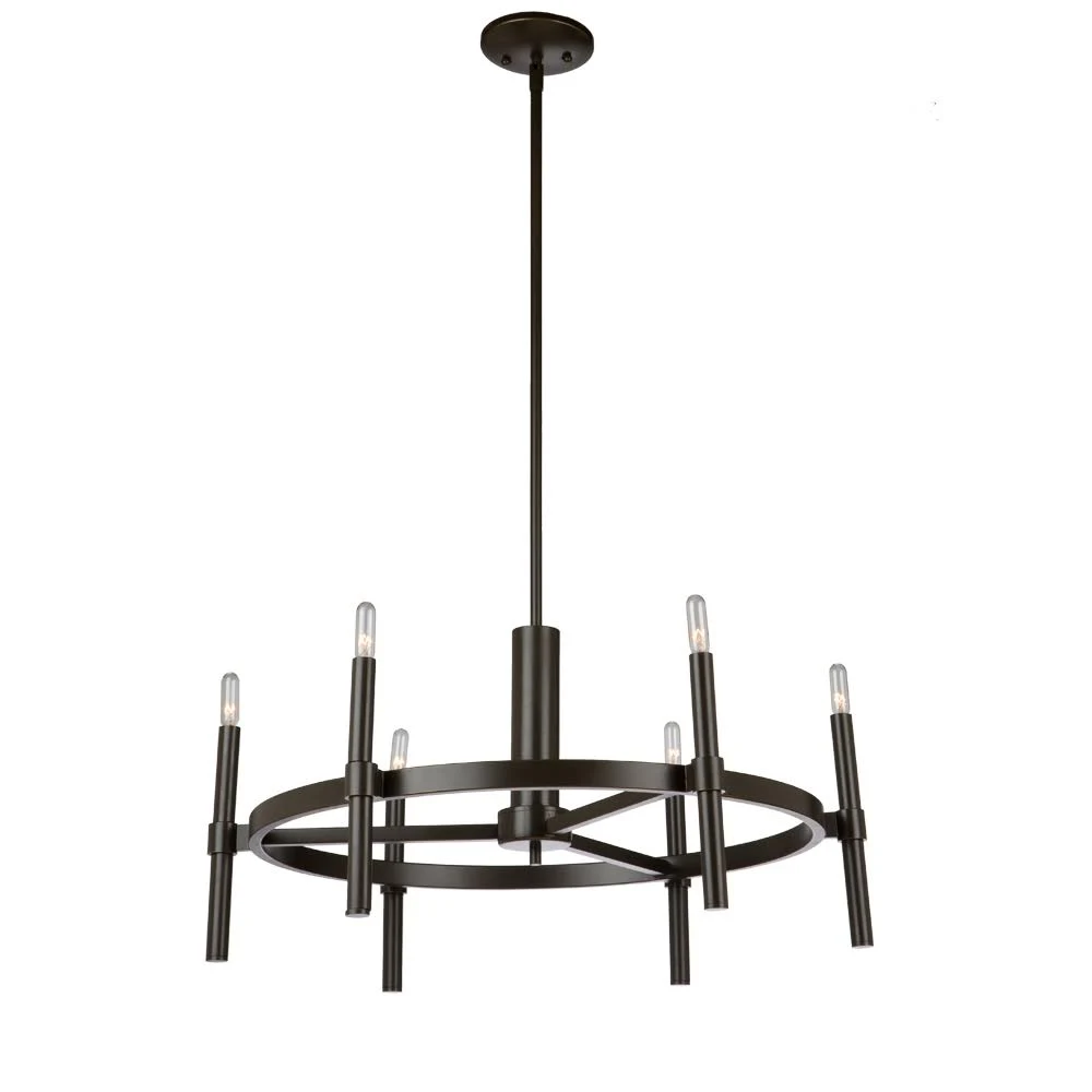 Artcraft Lighting AC10665PN Encore 4 Light Polished Nickel Chandelier