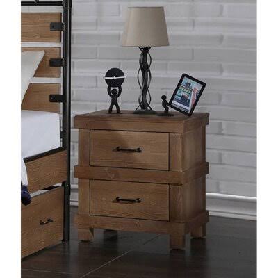 Acme Adams Nightstand in Antique Oak 30613 Loon Peak