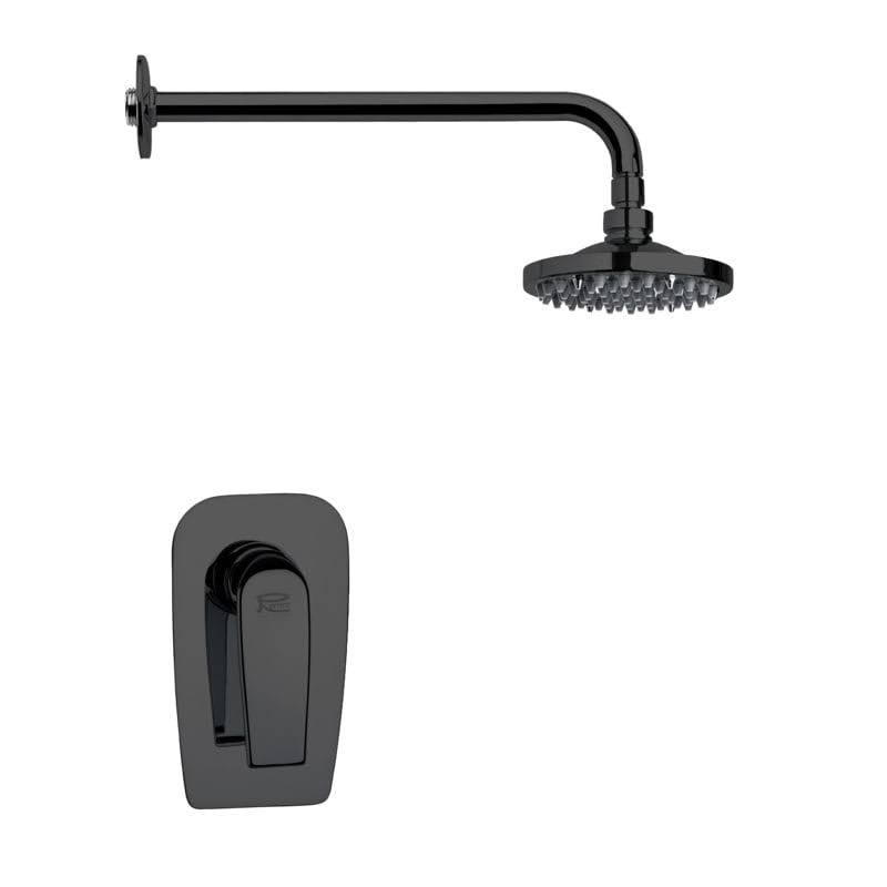 Nameeks Ss1038 Remer 2.5 GPM Single Function Rain Shower Head, Black