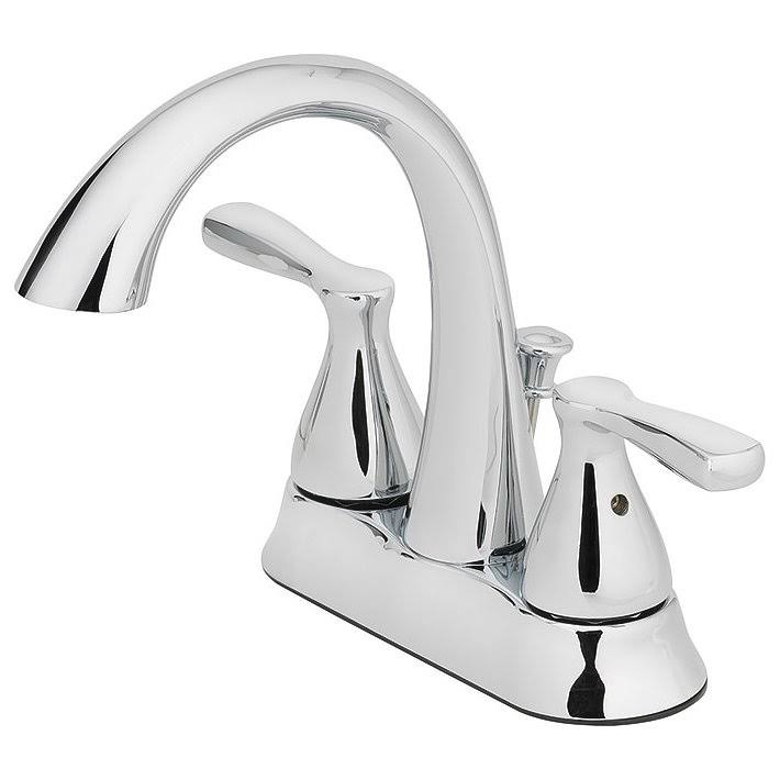 Oakbrook Pacifica Verona Chrome Two Handle Lavatory Pop-Up Faucet 4 in.
