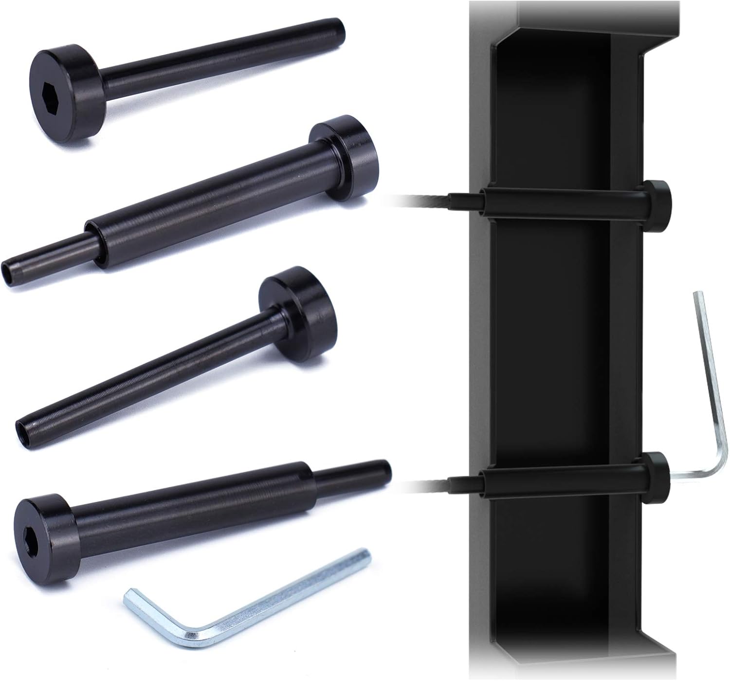 Muzata 10Pair Black Cable Railing kit Invisible 1/8