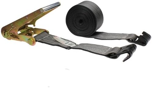 US Cargo Control 4 Inch x 30 Foot BlackLine Ratchet Strap with Flat Hooks