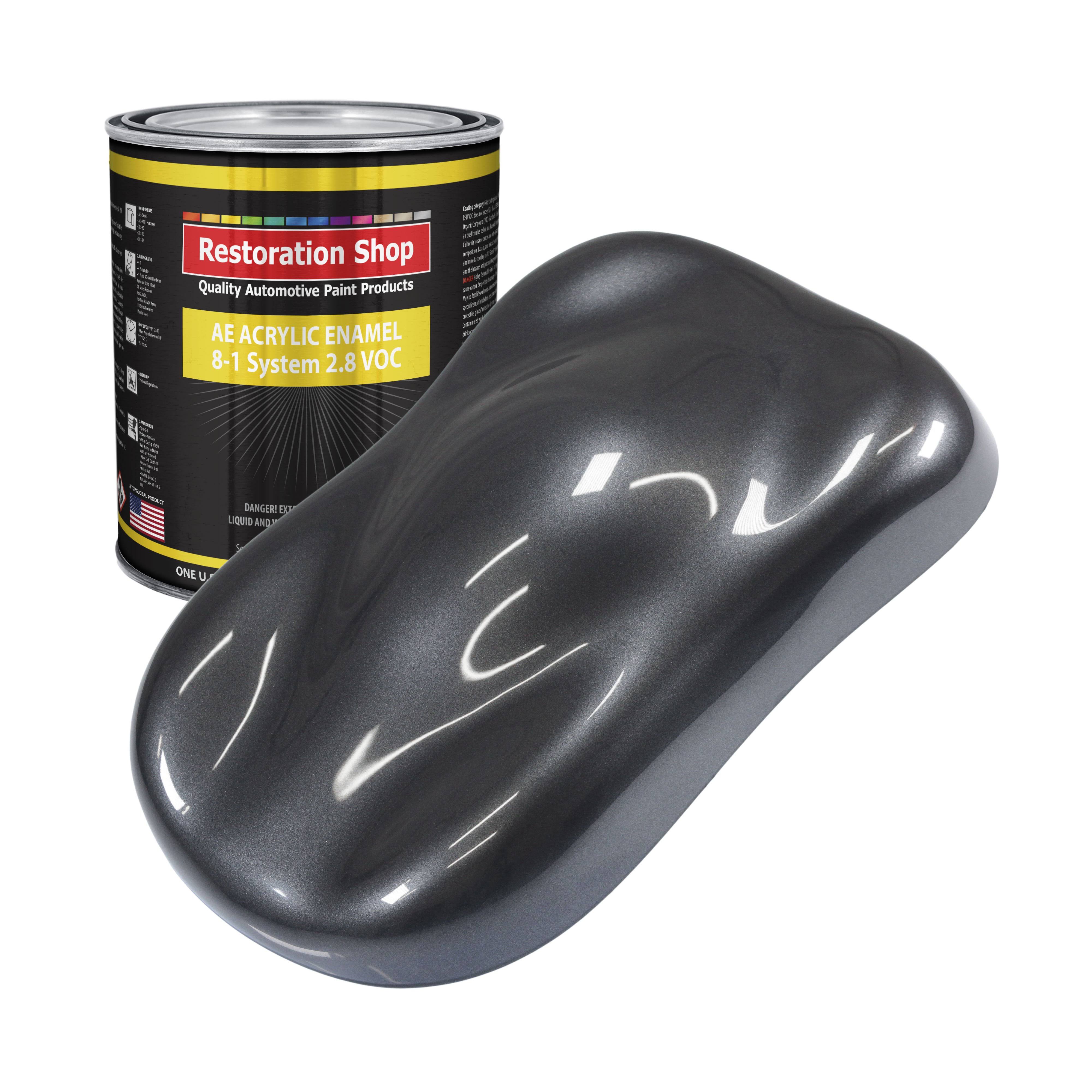 Gunmetal Grey Metallic Acrylic Enamel Single Stage Car Auto Paint 1- Gallon Only - Restoration Shop