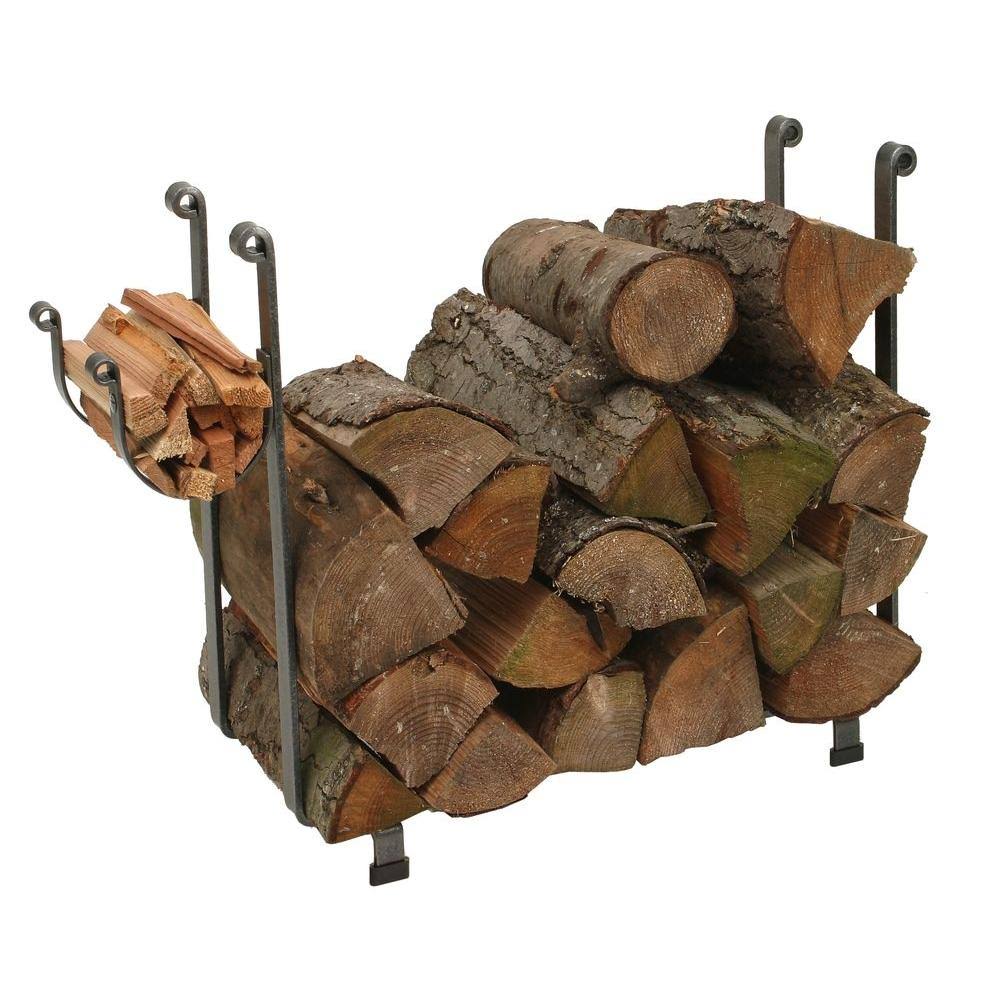 Enclume LR1AHSCL Indoor/Outdoor Large Rectangle Fireplace Log Rack Hammered Steel