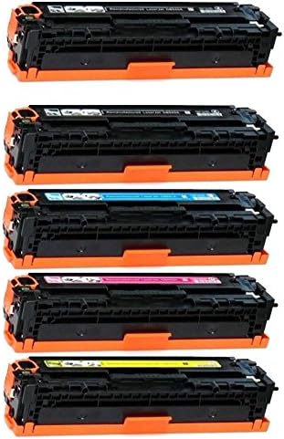 GLB Premium Quality Compatible Replacement for HP 201X High Yield Toner Cartridge Set + Additional Black 2 X CF400X CF401X CF402X CF403X (2xBlack, Cyan, Yellow, Magenta)