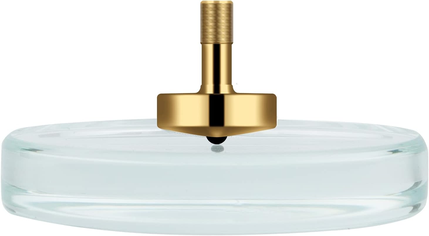 DjuiinoStar Spinning Top: Long Lasting (5-8 Minutes), with Glass Base (Diameter: 3.15