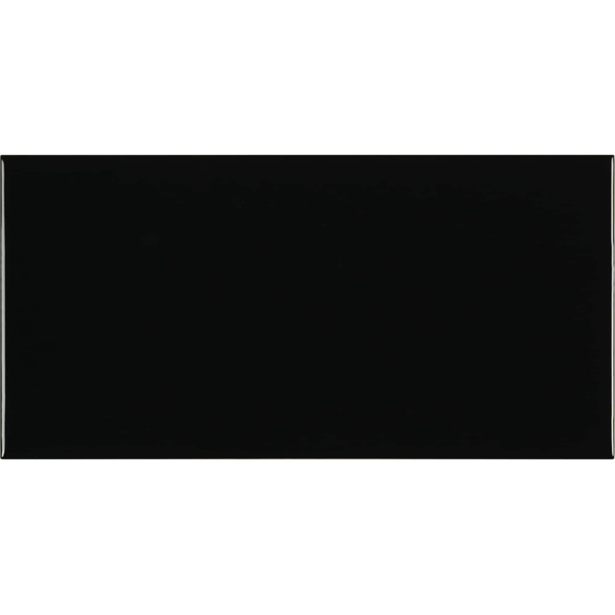 Color Beat Satin 4x22 x 8x22 Ceramic Subway Tile PIXL Color: Black